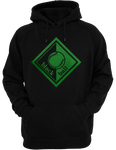 Black Ball Black Hoodie Green Logo