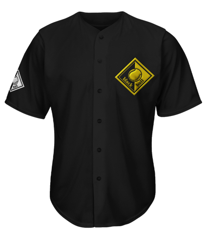 Black Ball Black Jersey Gold Logo