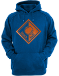 Black Ball Blue Hoodie Orange Logo