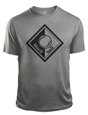 Black Ball Grey T-Shirt Black Logo