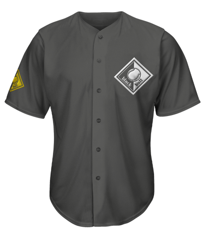 Black Ball Grey Jersey White Logo