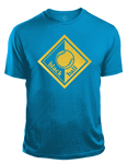 Black Ball Light Blue T-Shirt Gold Logo