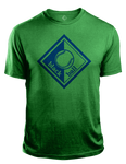 Black Ball Light Green T-Shirt Blue Logo