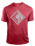 Black Ball Light Red T-Shirt Light Silver Logo