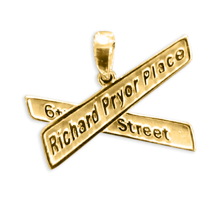 Richard Pryor Place Gold Large Pendant