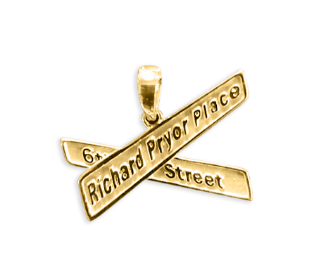 Richard Pryor Place Gold Small Pendant