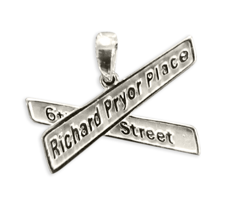 Richard Pryor Place White Gold Large Pendant